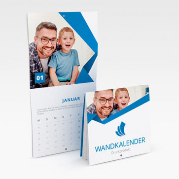 Wandkalender mit Klammerheftung