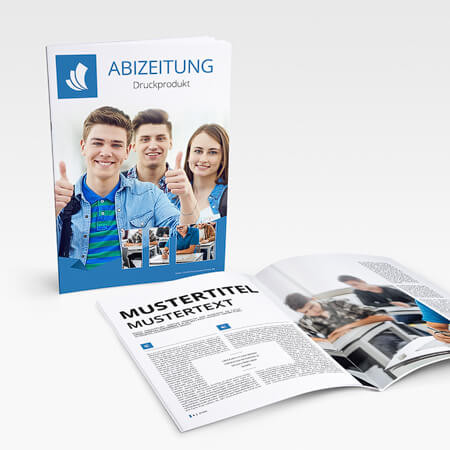 Abizeitung mit Klammerheftung