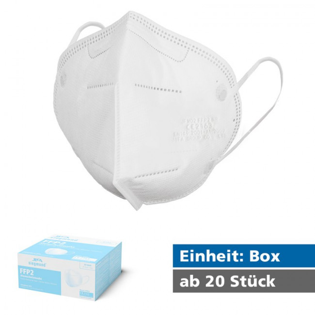 Jifa Siegmund Atemschutzmaske FFP2 Modell JFM02 Frontansicht
