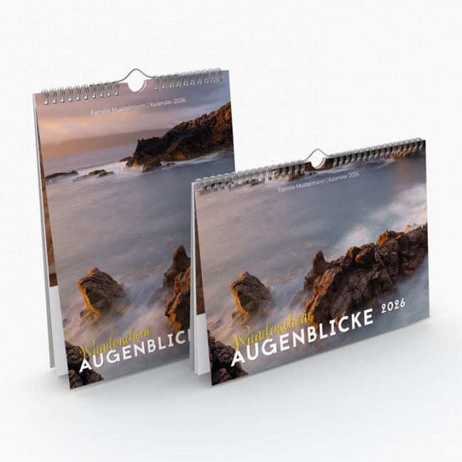 Kalender Augenblicke Hoch- und Querformat