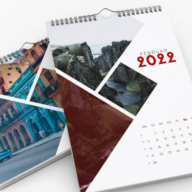 Wandkalender Mosaik Design  Broschueren-Kleinauflagen.de