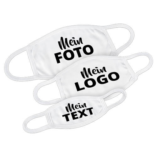 Mundschutz Maske mit eigenem Logo