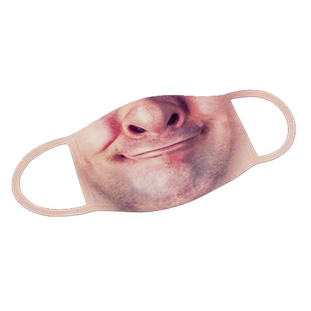 Mund-Nase-Maske mit Funny Face Design