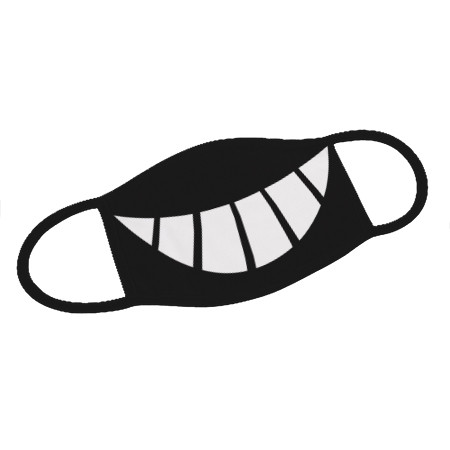 Mund-Nase-Maske mit Funny Smile Design