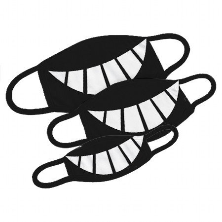 Mund-Nase-Maske mit Funny Smile Design Größe S bis L