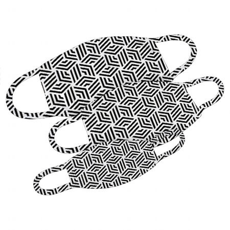 Mund-Nase-Maske mit Geometric Design Größe S bis L