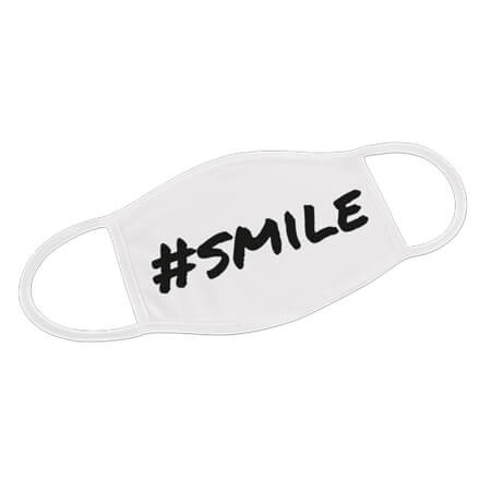Mund-Nase-Maske mit Smile Design
