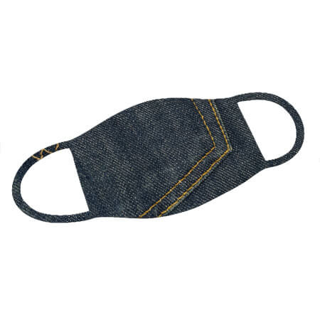 Mund-Nase-Maske mit Jeans Design