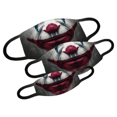 Mund-Nase-Maske mit Joker Design Größe S bis L