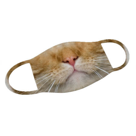 Mund-Nase-Maske mit Katze Design