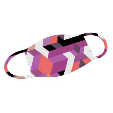 Mund-Nase-Maske mit Perspective Design