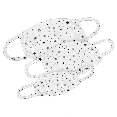 Mund-Nase-Maske mit Sterne Design Größe S bis L