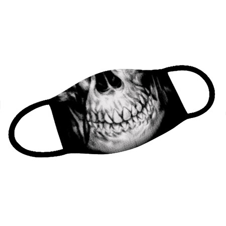 Mund-Nase-Maske mit Totenkopf Design