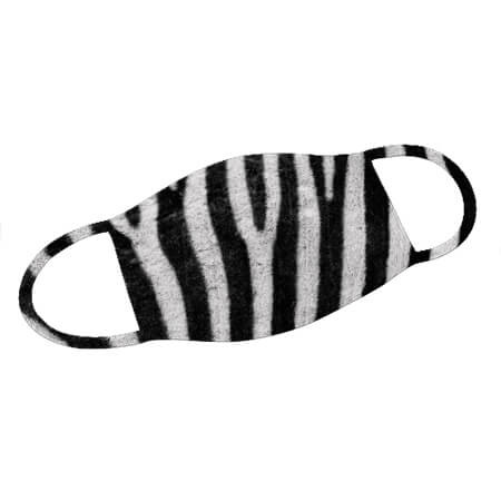 Mund-Nase-Maske mit Zebra Design