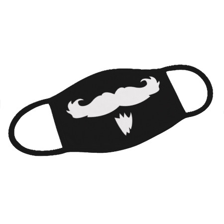 Mund-Nase-Maske mit Ziegenbart Design