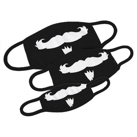Mund-Nase-Maske mit Ziegenbart Design Größe S bis L
