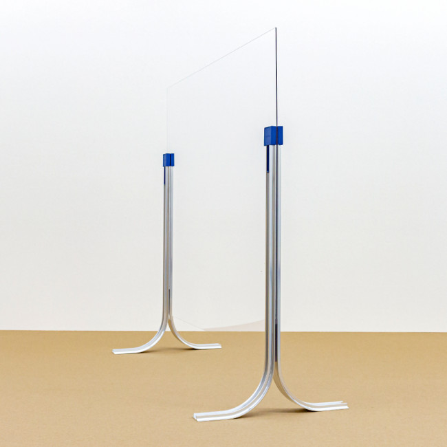 Spuckschutz aus Acrylglas Seitenansicht